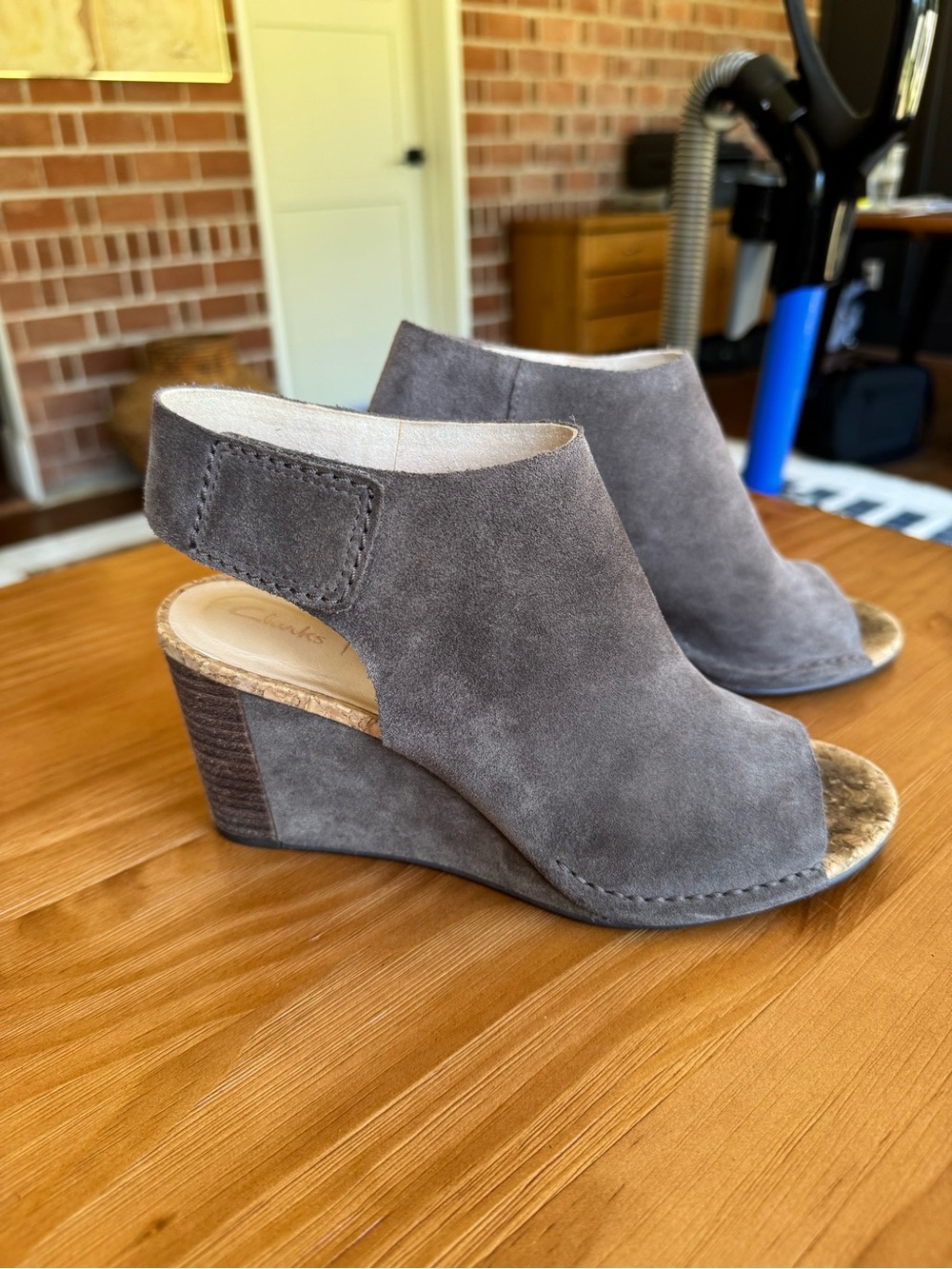 Clark’s Suede Wedge Heels